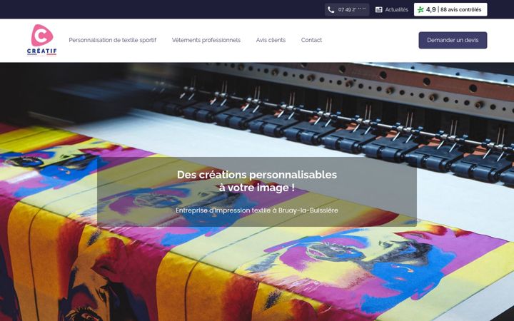Screenshot of c-creatif.fr