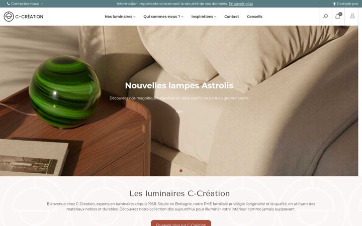 Screenshot of c-creation.fr