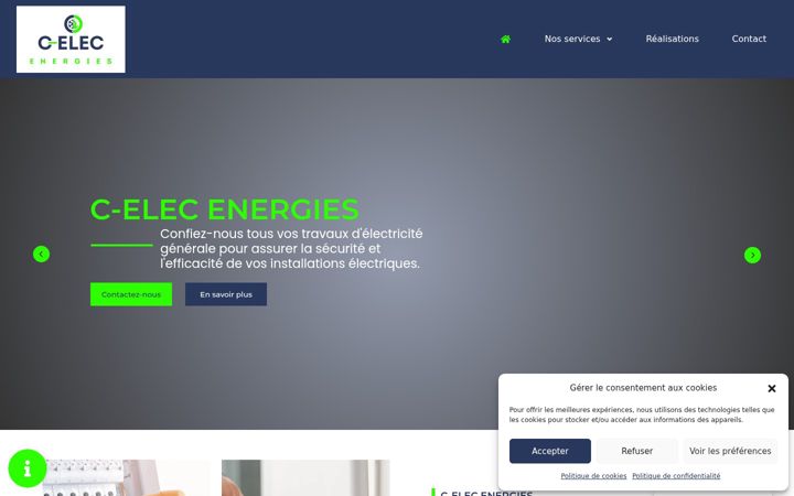 Ekrano kopija c-elecenergies.fr