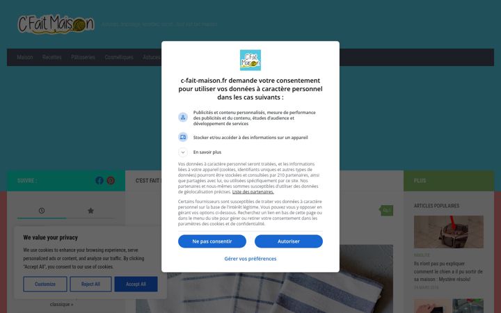 Screenshot of c-fait-maison.fr