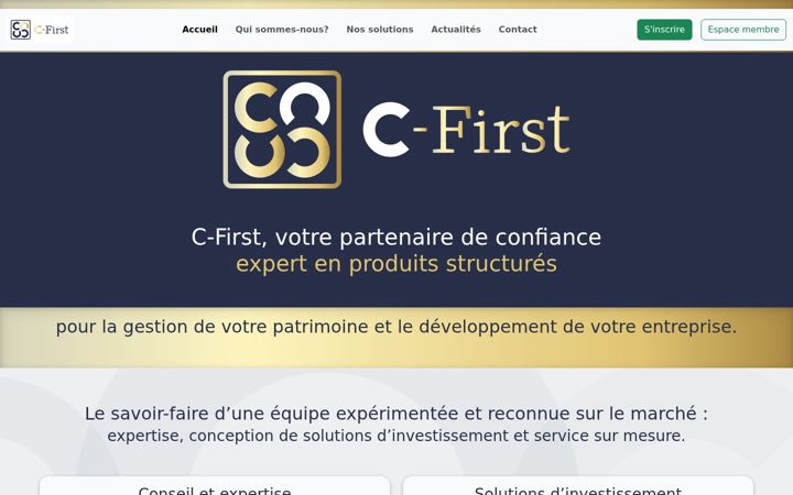Skjermbilde av c-first.eu