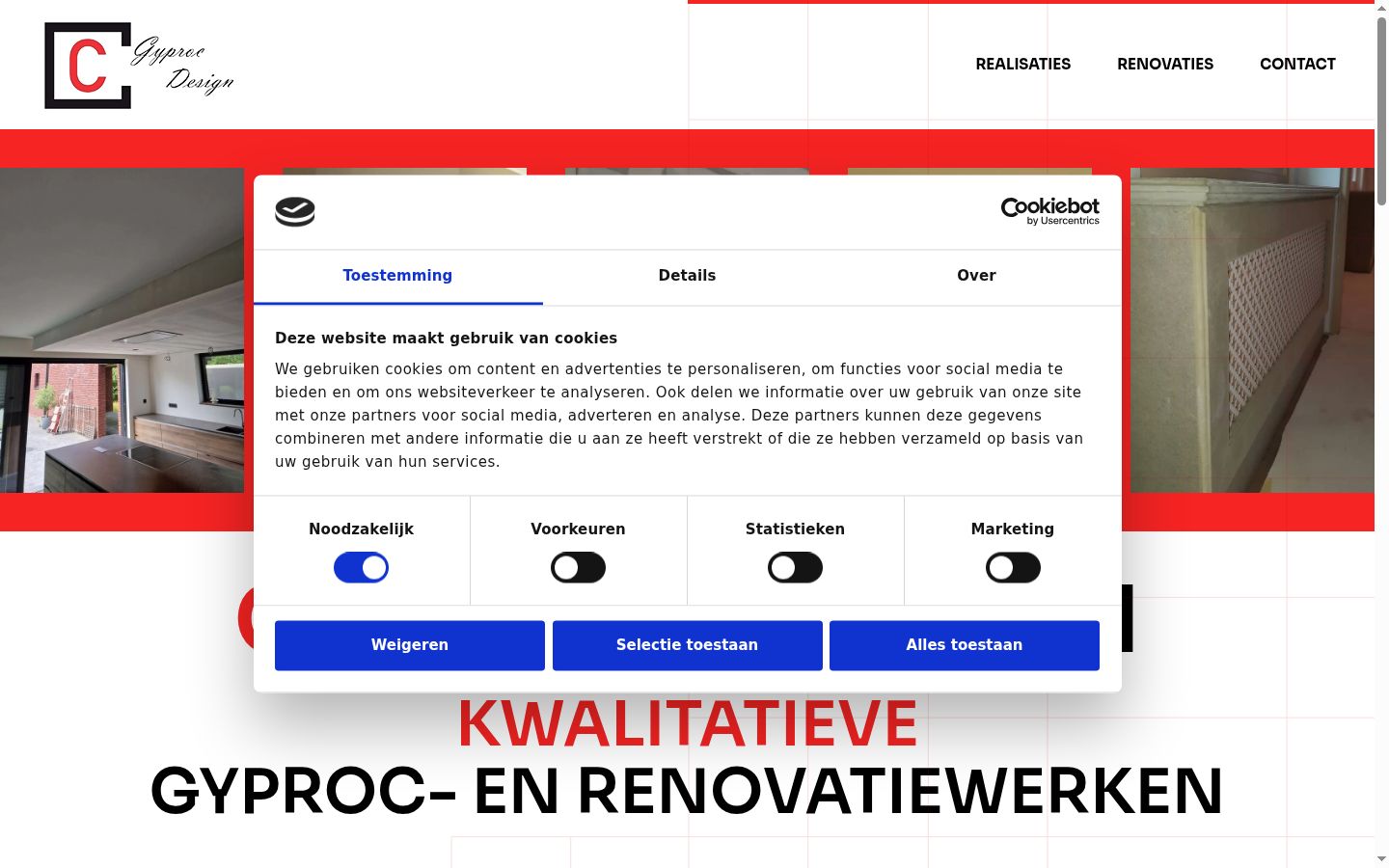 Ekrānuzņēmums ar piekrišanas baneri, kas tika rādīts pirms jebkādas mijiedarbības