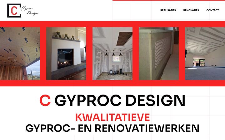 Ekrānuzņēmums no c-gyproc-design.be