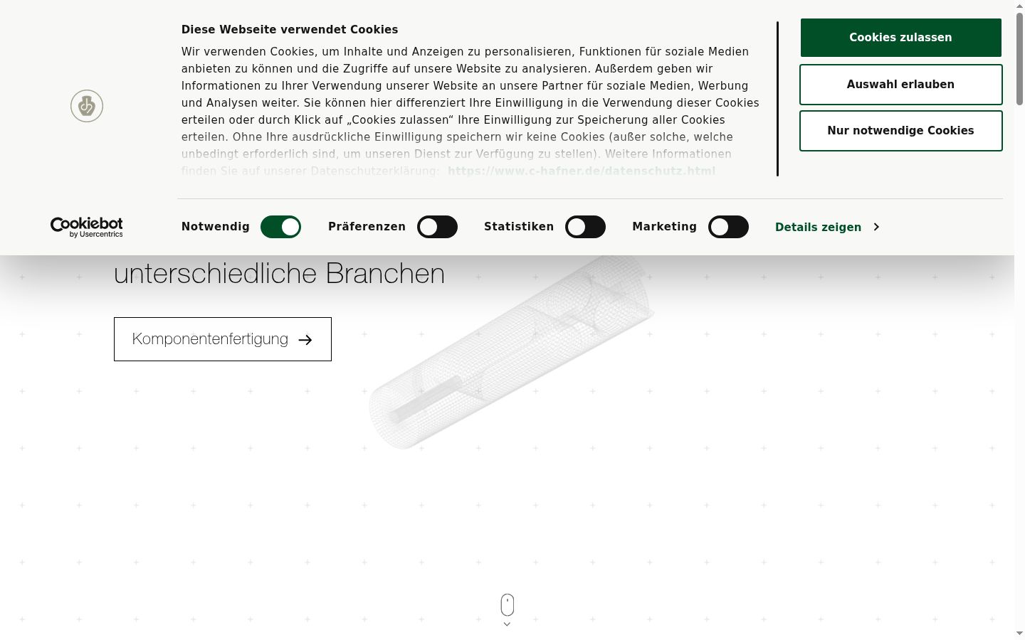 Screenshot tal-banner tal-kunsens muri qabel kwalunkwe interazzjoni