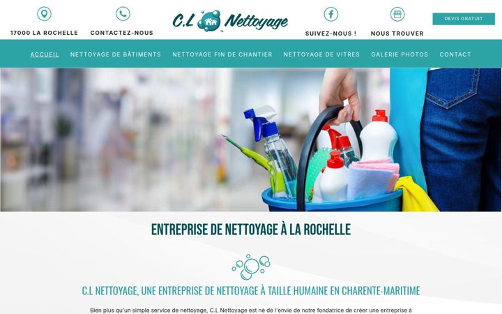 Screenshot of c-lnettoyage.fr