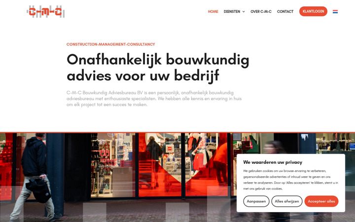 Screenshot of c-m-c.nl