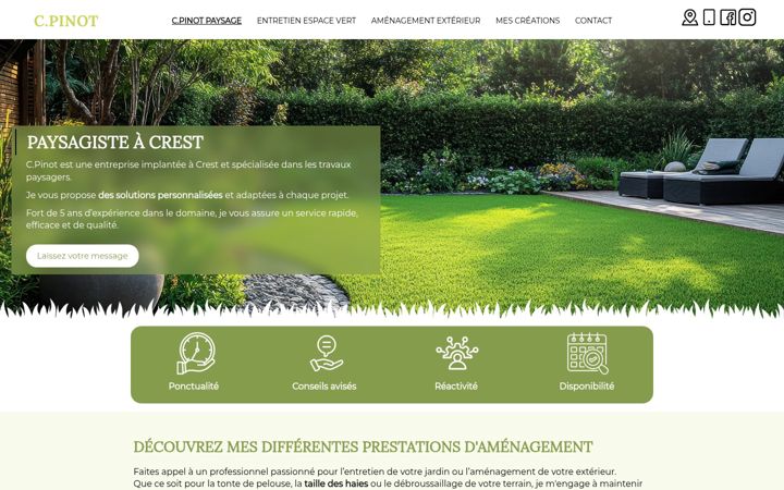Screenshot of c-pinotpaysage.fr