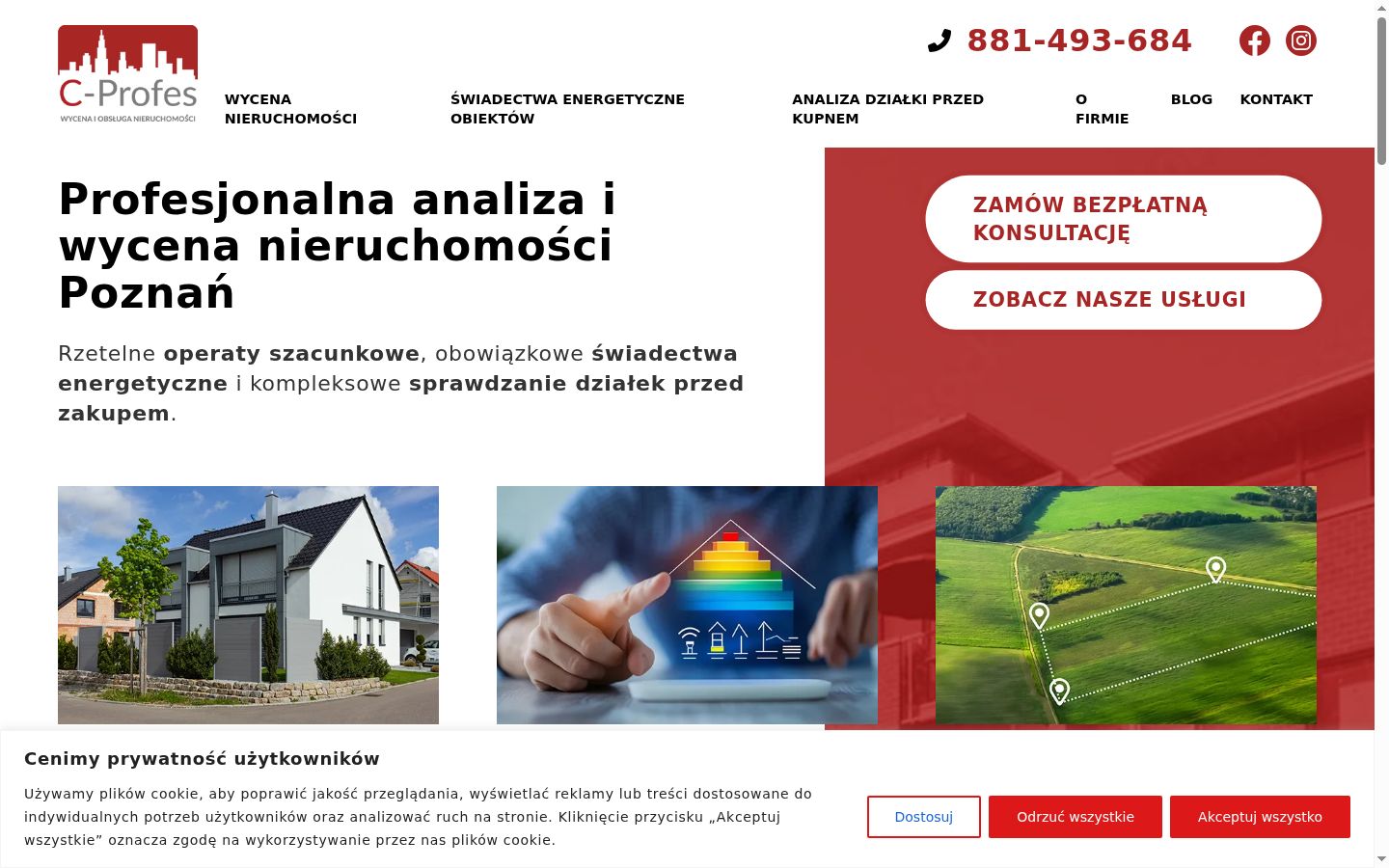 Képernyőkép a bármilyen interakció előtt megjelenő hozzájárulási bannerről