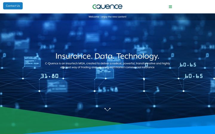 Screenshot of c-quence.co.uk