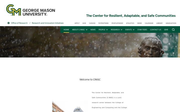 Screenshot von c-rasc.gmu.edu