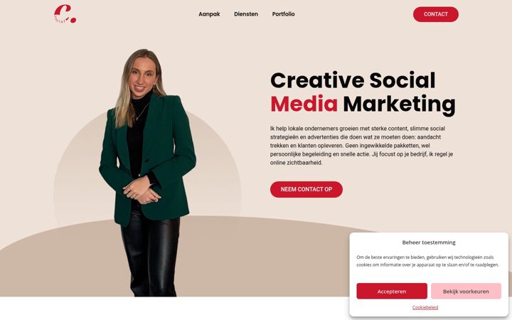 Screenshot of c-social.nl