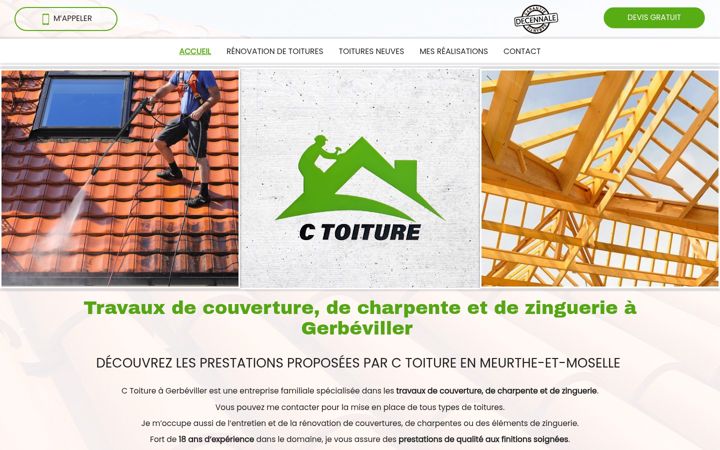 Screenshot of c-toiture-54.fr
