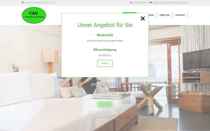 Screenshot of c-und-d-professionelle-reinigung.de
