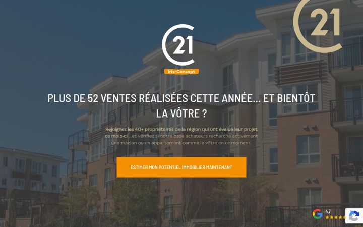 Képernyőkép: c21irisconcept.be