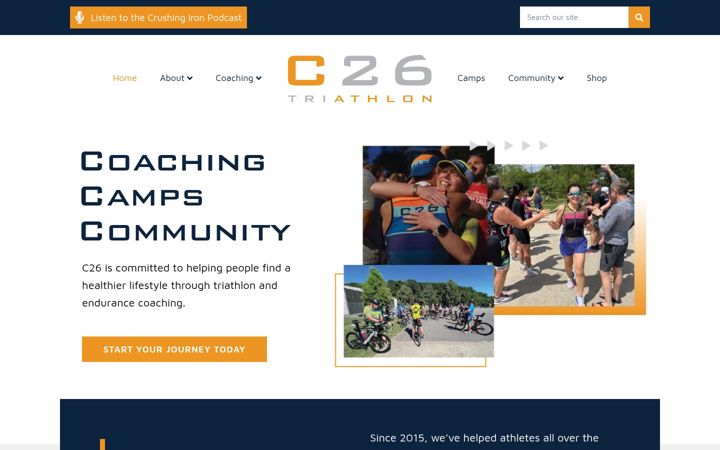 Screenshot of c26triathlon.com