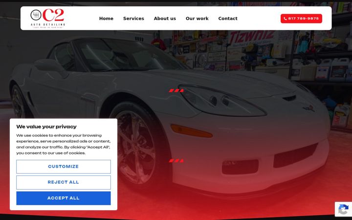 Screenshot of c2autodetailing.com