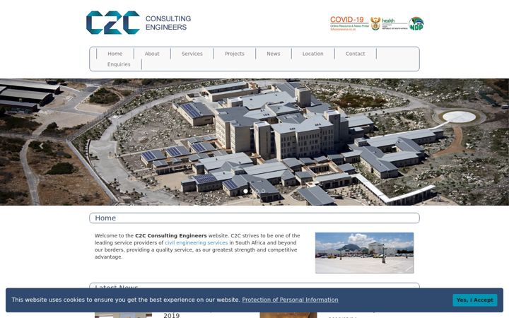 Screenshot of c2cafrica.co.za