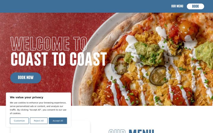Screenshot of c2crestaurants.com