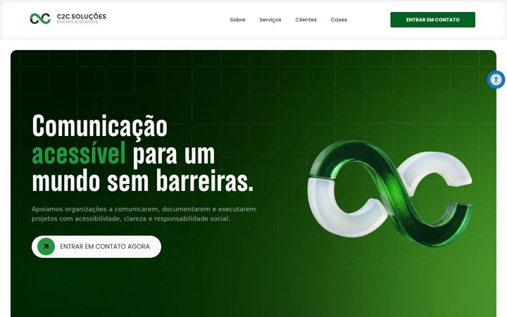 Screenshot von c2csolucoes.com.br