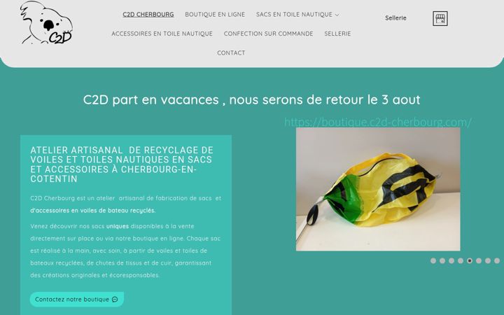 Screenshot of c2d-cherbourg.com
