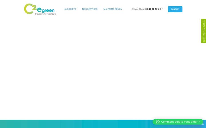 Ekrano kopija c2egreen.fr