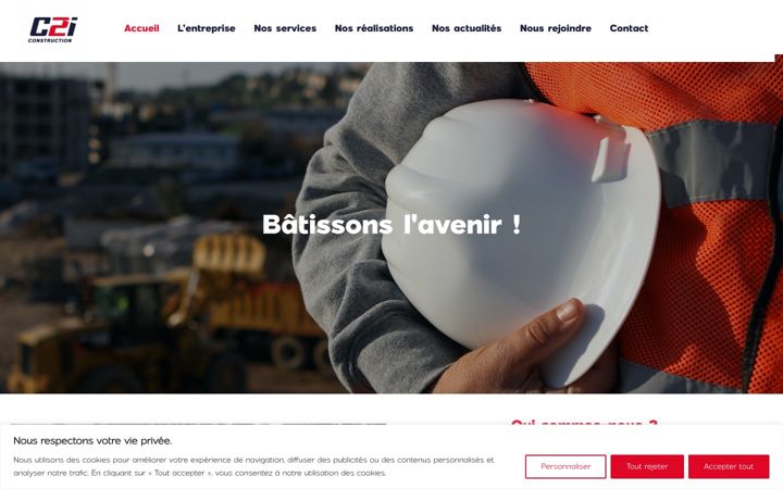 Screenshot of c2iconstruction.fr