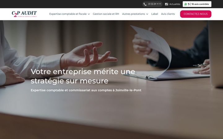 Screenshot of c2paudit.fr