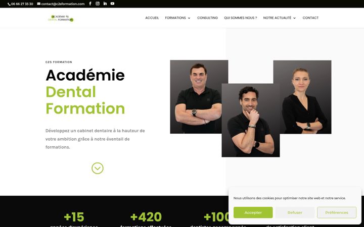 Ekrano kopija c2sformation.fr