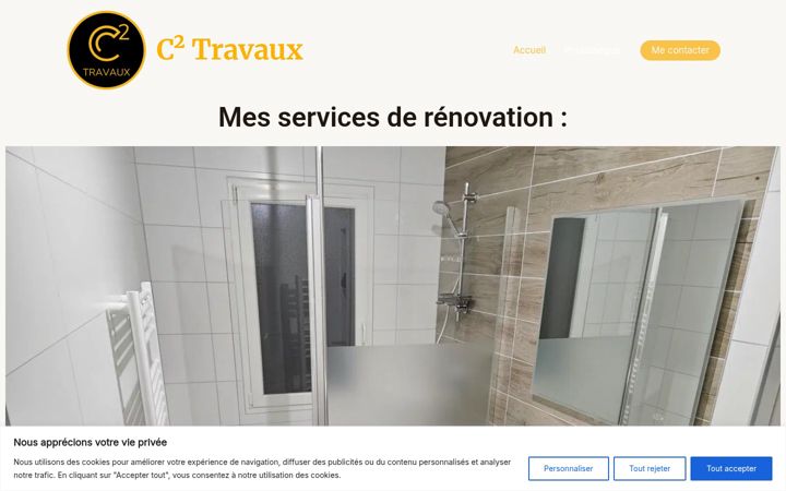 Ekrano kopija c2travaux.fr