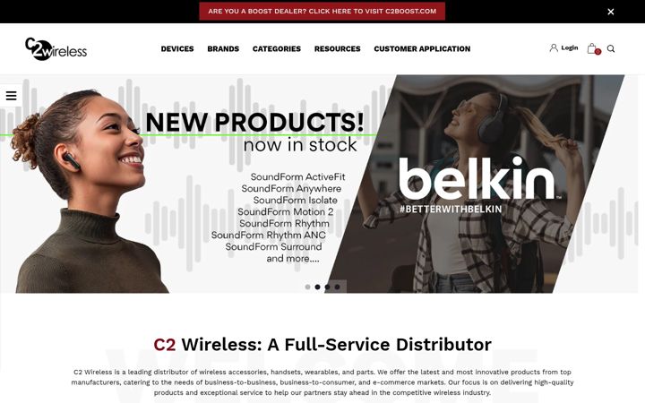 Screenshot of c2wireless.com