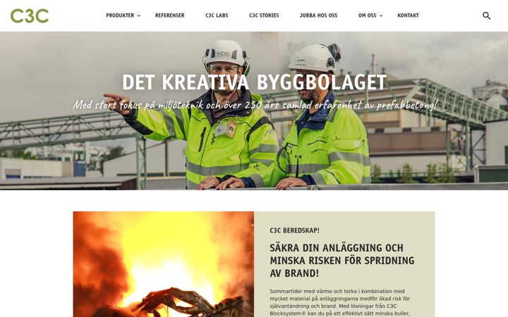 Screenshot of c3c.se