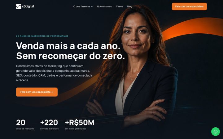 Screenshot von c3digital.com.br