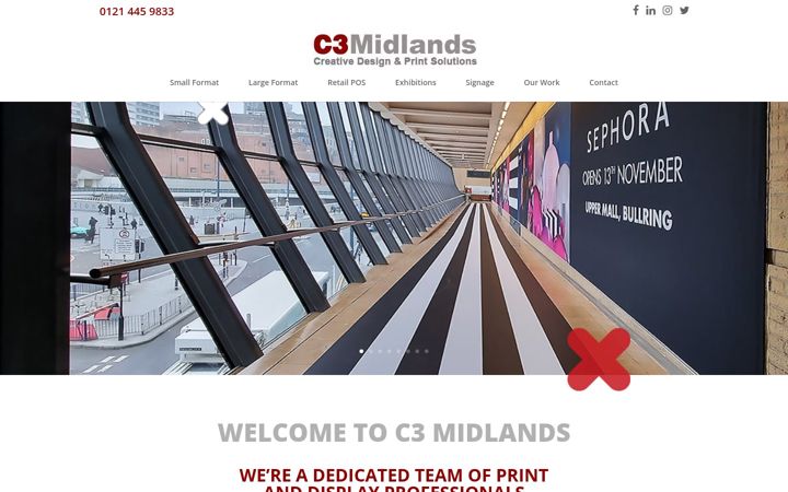 Screenshot of c3midlands.co.uk