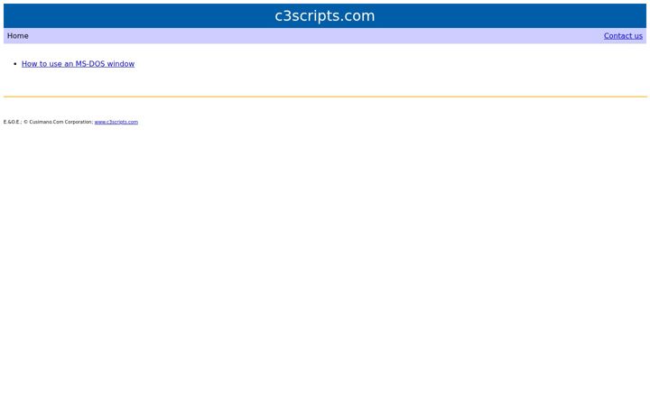 Screenshot of c3scripts.com