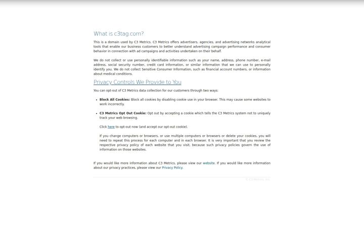 Screenshot ta' c3tag.com