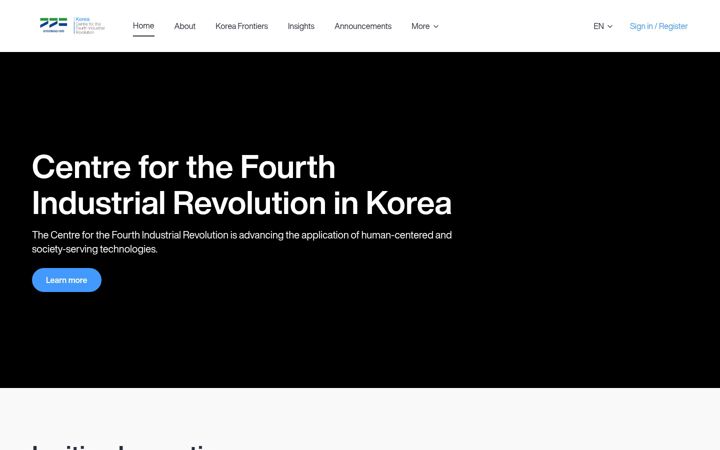 Skærmbillede af c4irkorea.org