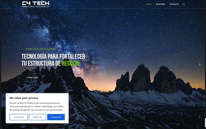 Screenshot of c4tech.mx