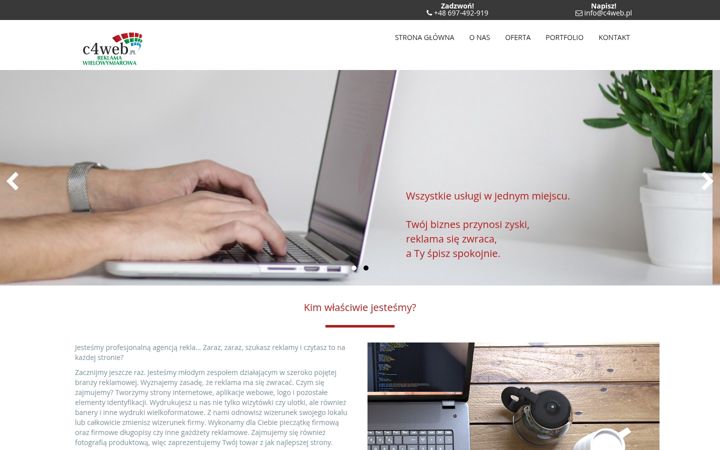 Screenshot of c4web.pl