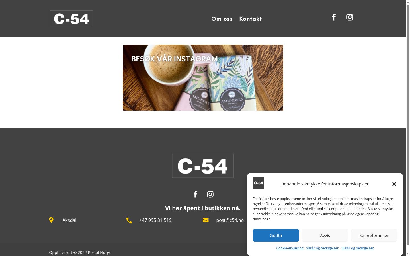 Kuvakaappaus suostumusbannerista, joka näytettiin ennen mitään vuorovaikutusta