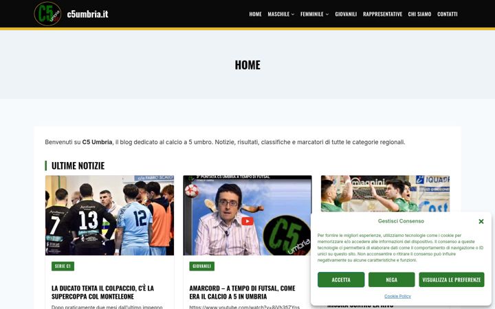 Screenshot of c5umbria.it