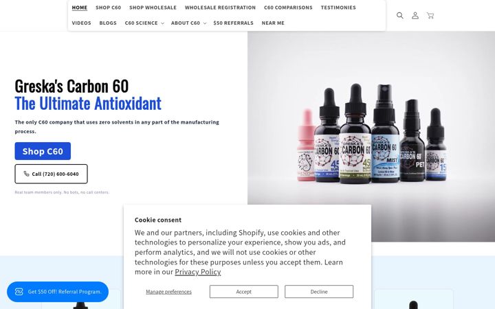 Screenshot of c60.com