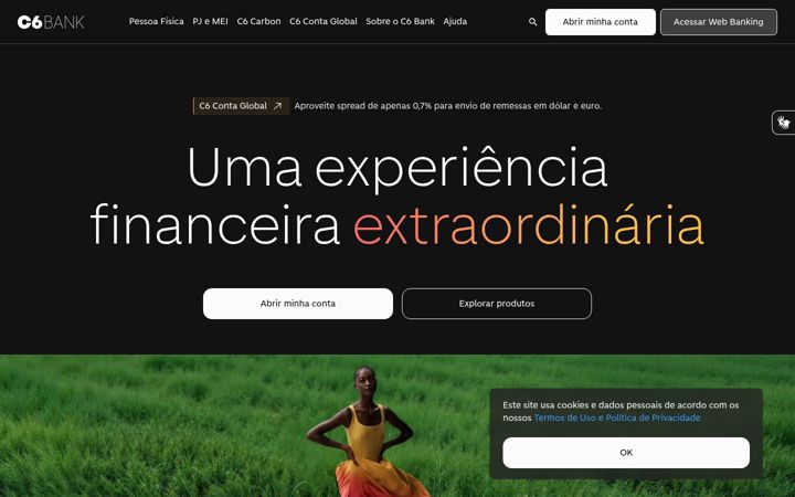 Screenshot di c6bank.com.br