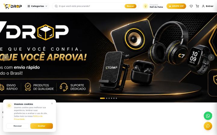 Captura de ecrã de c7drop.com.br