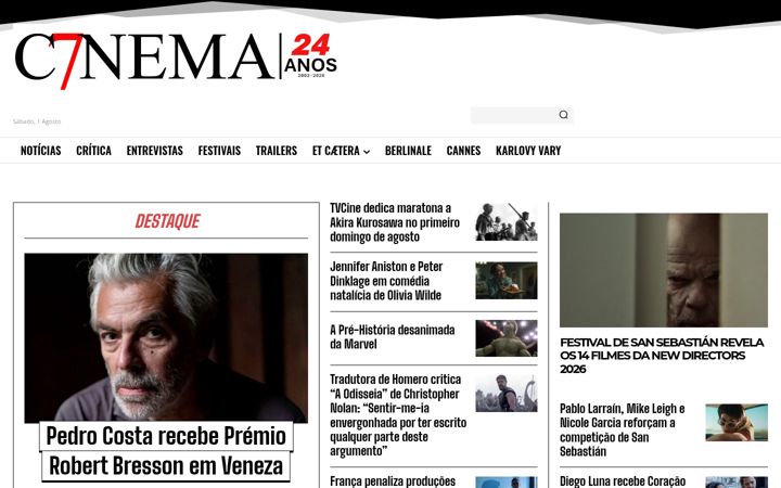 Screenshot ta' c7nema.net