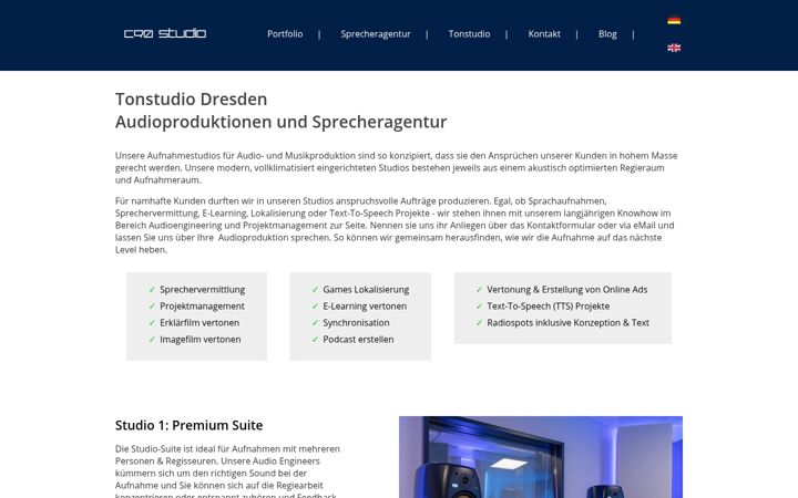 Captura de ecrã de c90-studio.de