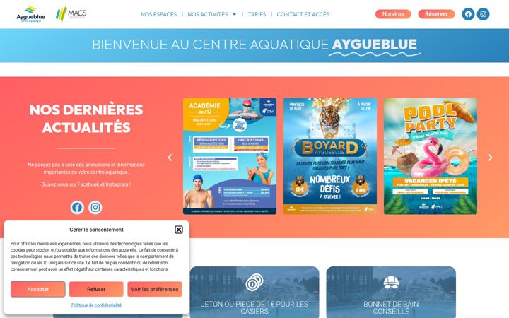 Screenshot of ca-aygueblue.fr