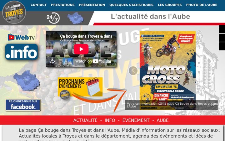 Screenshot of ca-bouge-dans-troyes-et-dans-l-aube.com