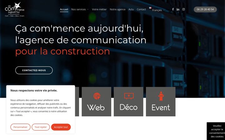 Ekrano kopija ca-commence-aujourdhui.fr