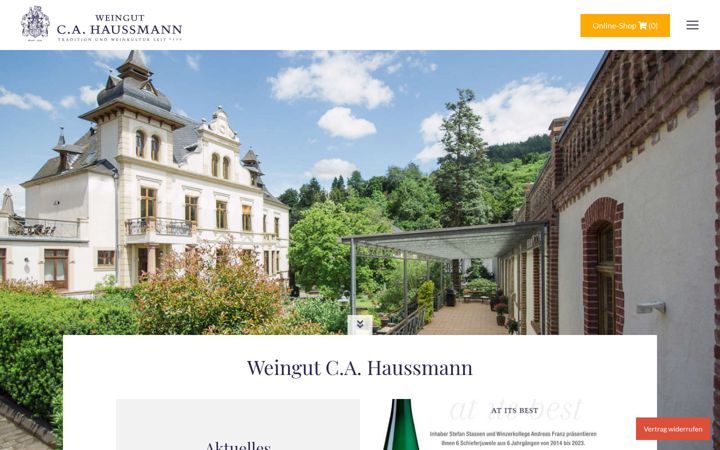 Captura de pantalla de ca-haussmann.de