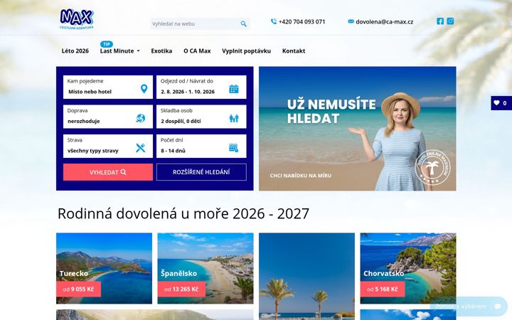 Screenshot του ca-max.cz